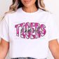 Pink Out Tigers Faux Glitter Gildan Softstyle T-Shirt