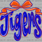 Tigers With Bow Ready to Press Transfer DTF Transfer Sublimation Transfer