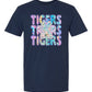 Tigers Faux Holo Effect T-Shirt