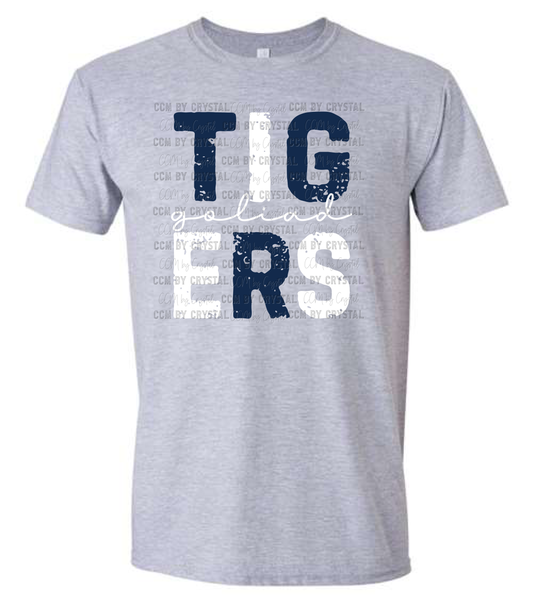 Goliad Tigers Grunge T-Shirt