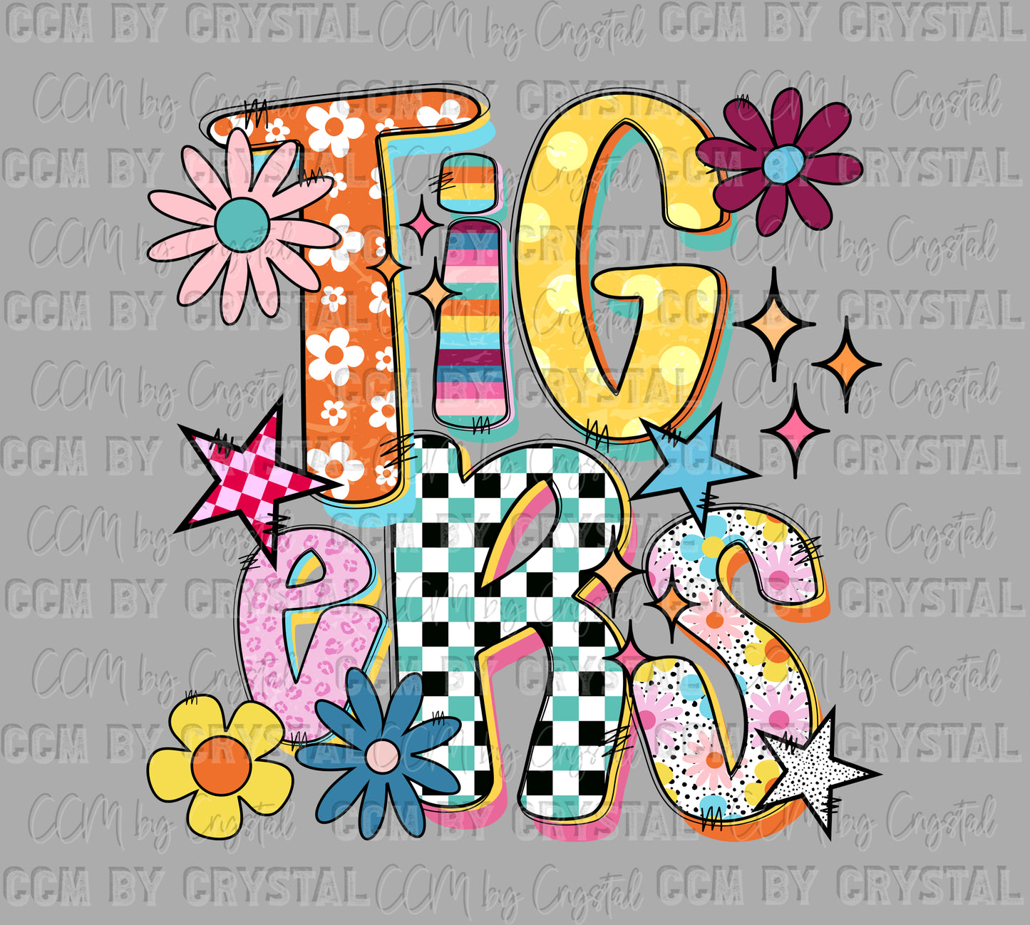 Tigers Funky DTF Transfer Sublimation Transfer