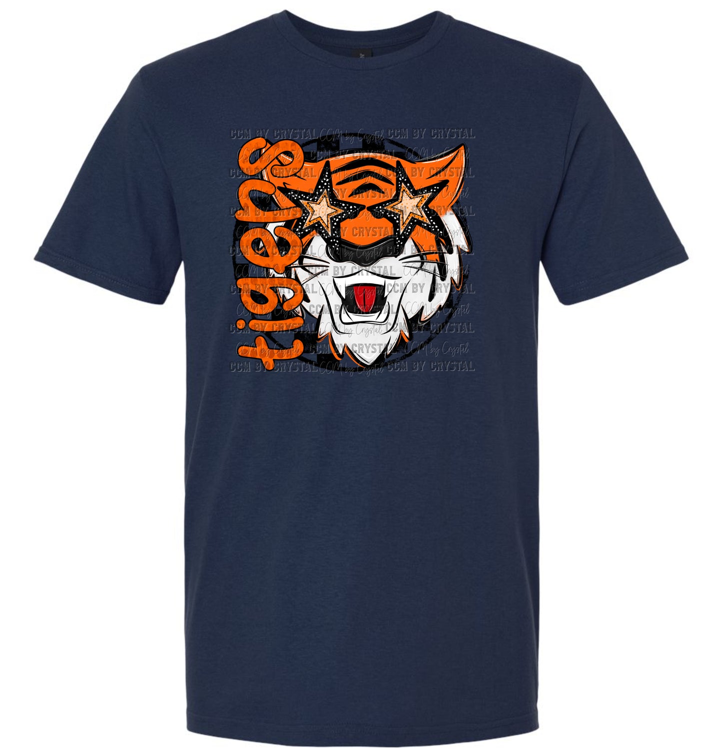 Tigers with Checkered Background T-Shirt