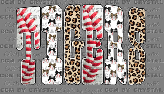 Tigers Baseball Ready to Press Instant Peel DTF Transfers Sublimation Transfers