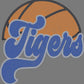 Tigers Basketball Approximately 11" wide Spangle Transfer
