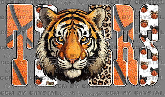 Tigers Basketball Ready to Press Instant Peel DTF Transfers Sublimation Transfers