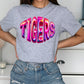Tigers Pink Faux Holo Effect Gildan Softstyle T-Shirt