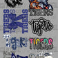 Pre-Made Navy Tigers Mascot GANG Sheet 60" DTF Gang Sheet
