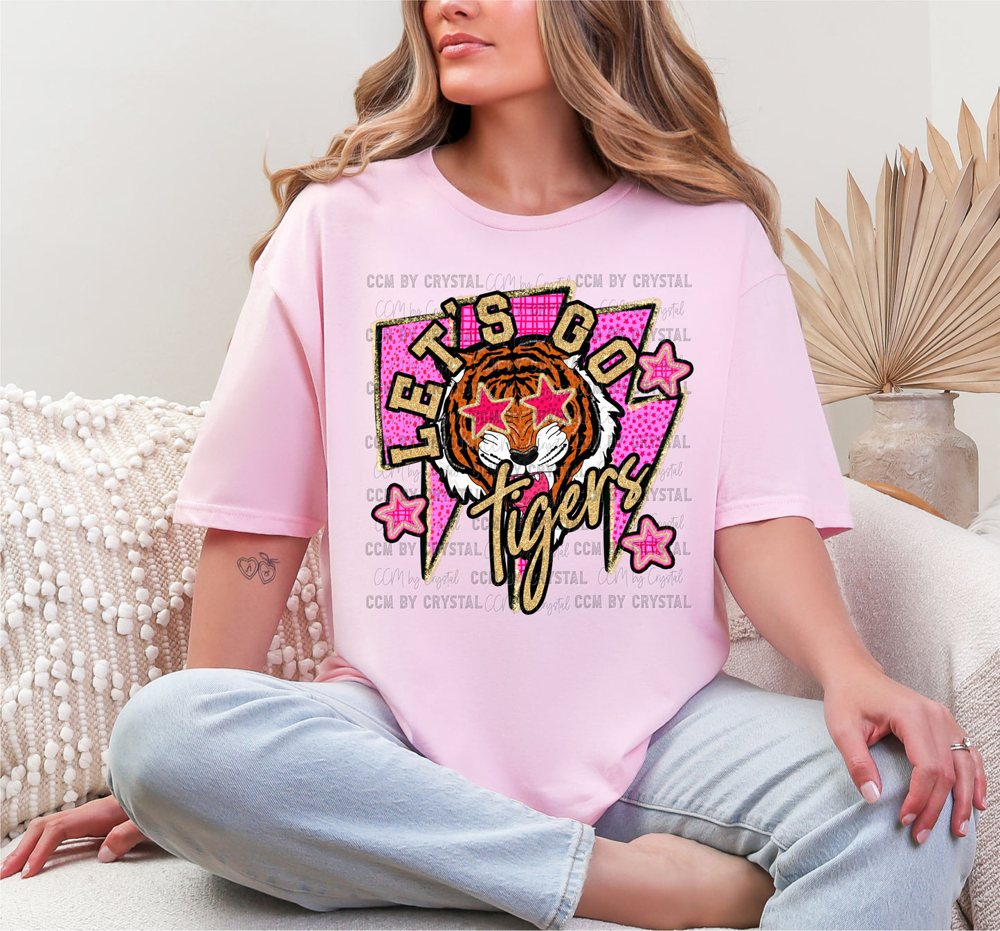 Let's Go Tigers Pink Out T Shirt