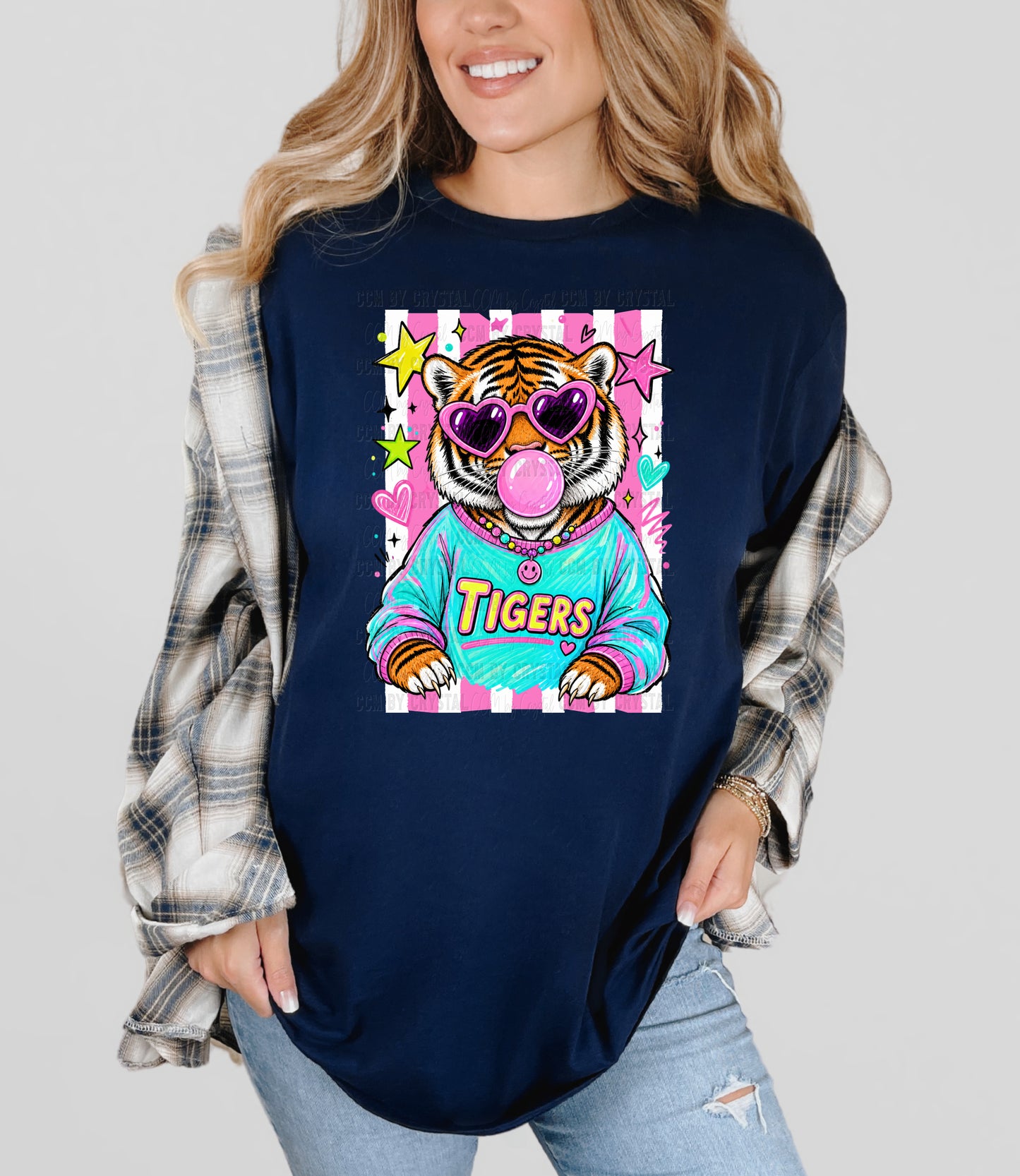 Tigers Bubble Pink Out T Shirt