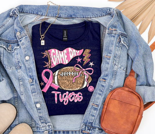 Tigers Game Day Pink Out T Shirt