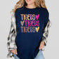 Tigers Stacked Pink Out T Shirt