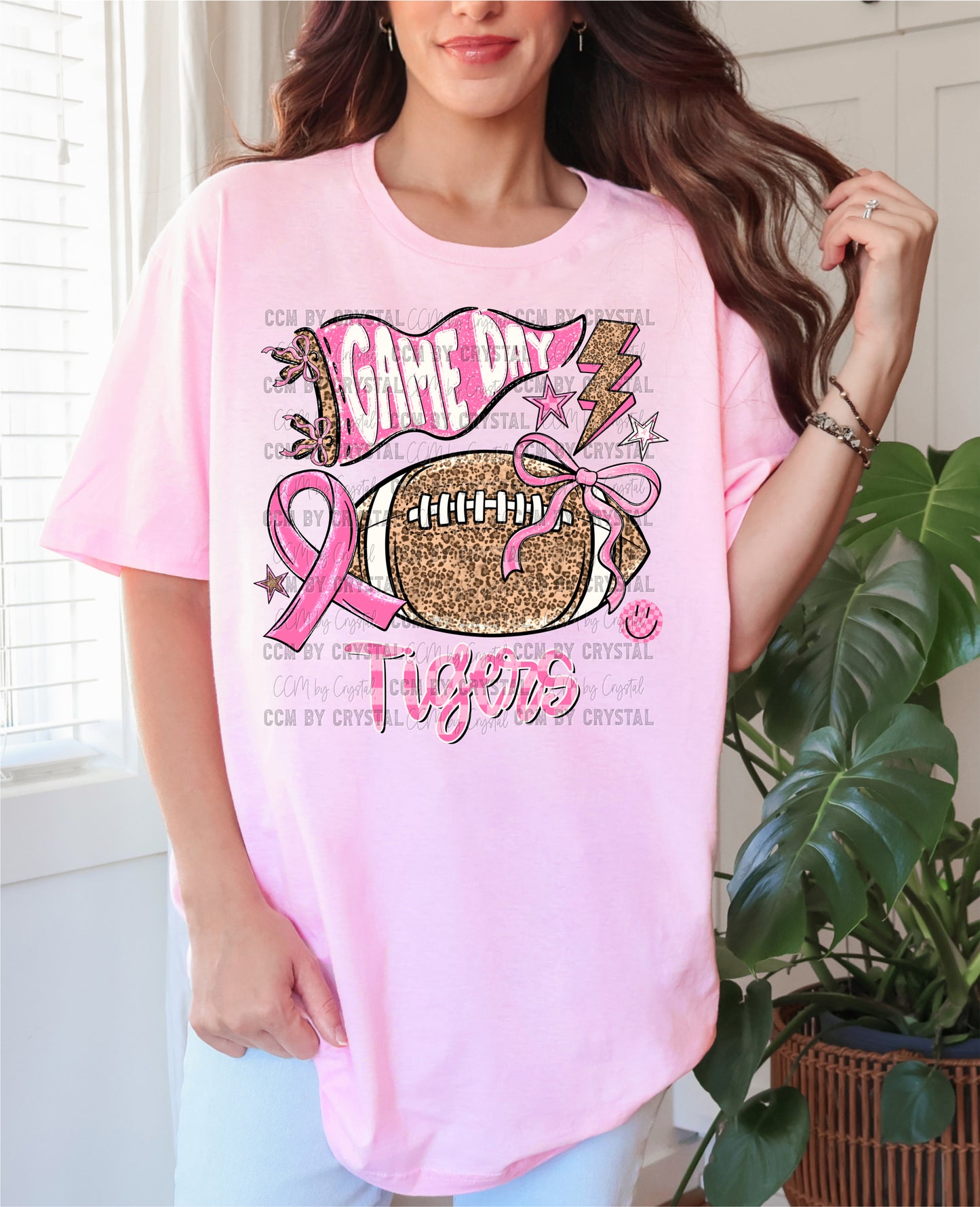 Tigers Game Day Pink Out T Shirt
