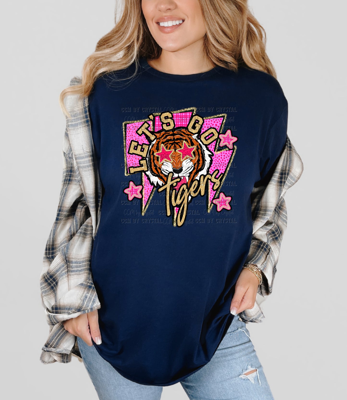 Let's Go Tigers Pink Out T Shirt