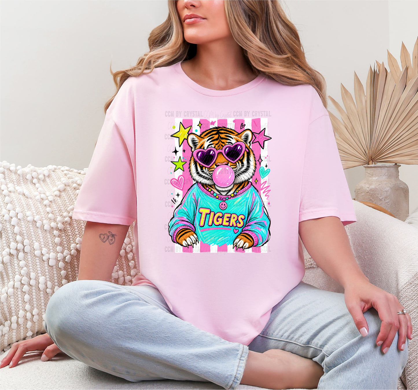 Tigers Bubble Pink Out T Shirt