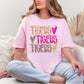 Tigers Stacked Pink Out T Shirt