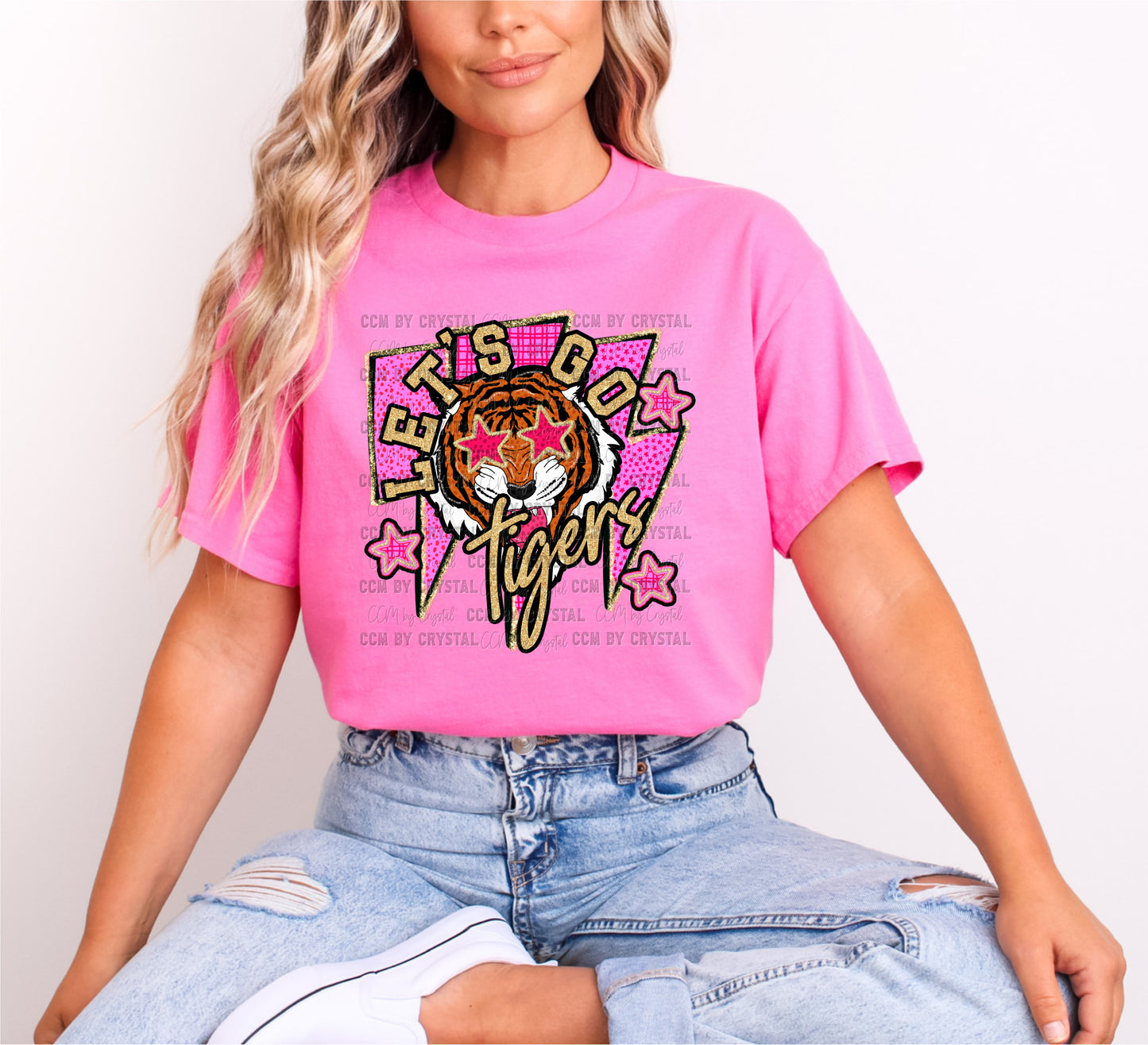 Let's Go Tigers Pink Out T Shirt