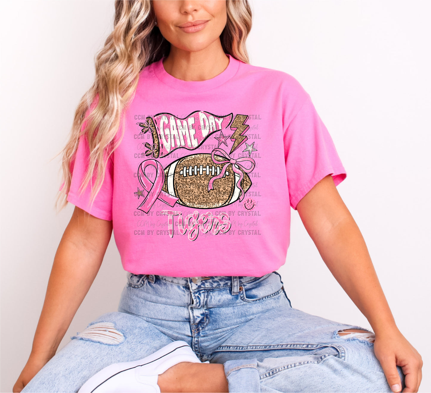 Tigers Game Day Pink Out T Shirt