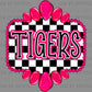 Tigers Pink Concho Ready to Press Transfer DTF Transfer Sublimation Transfer