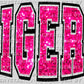 Tigers Pink Mascot PNG Digital File ONLY