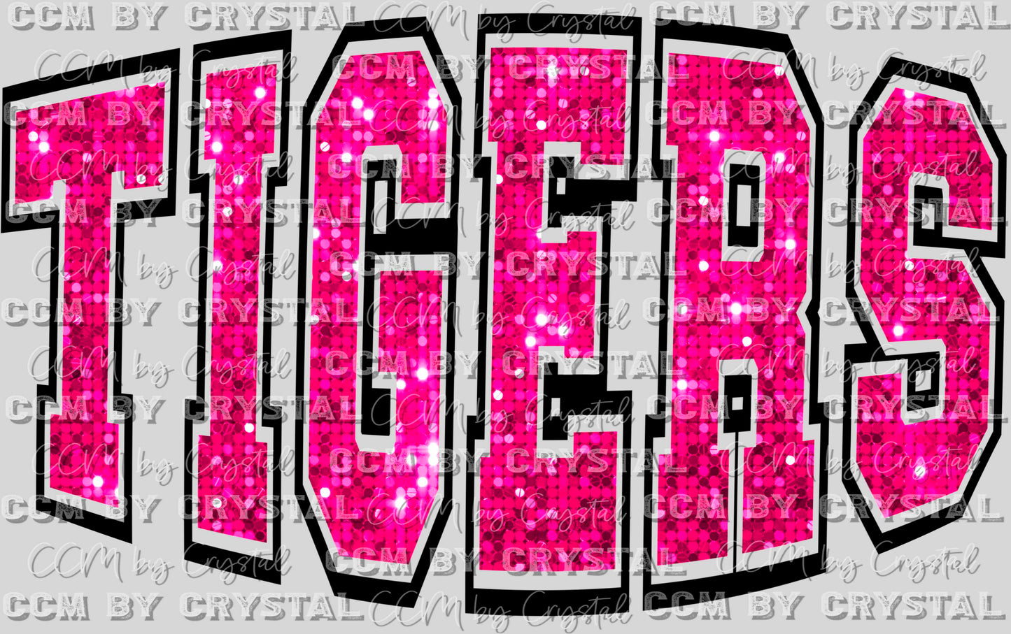 Tigers Pink Mascot PNG Digital File ONLY