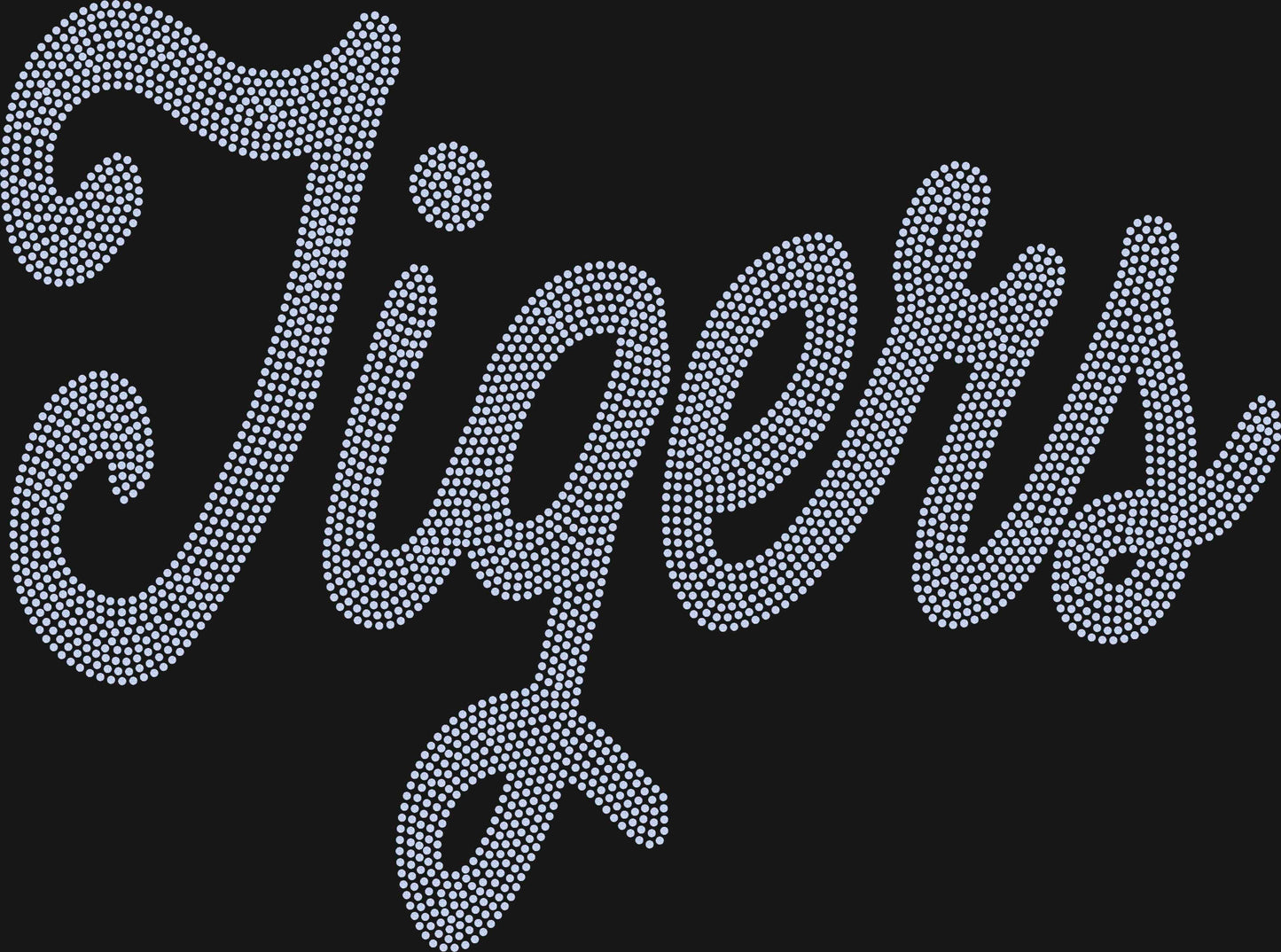 Tigers 11" Wide Spangle Transfer