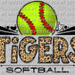 Tigers Softball Ready to Press Transfer DTF Transfer Sublimation Transfer