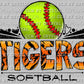 Tigers Softball Ready to Press Transfer DTF Transfer Sublimation Transfer