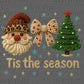 Tis the Season Christmas Faux Fake Yarn Ready to Press Transfer Instant Peel DTF Transfer Sublimation Transfer