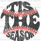 Tis The Season Baseball Distressed Ready to Press Transfer