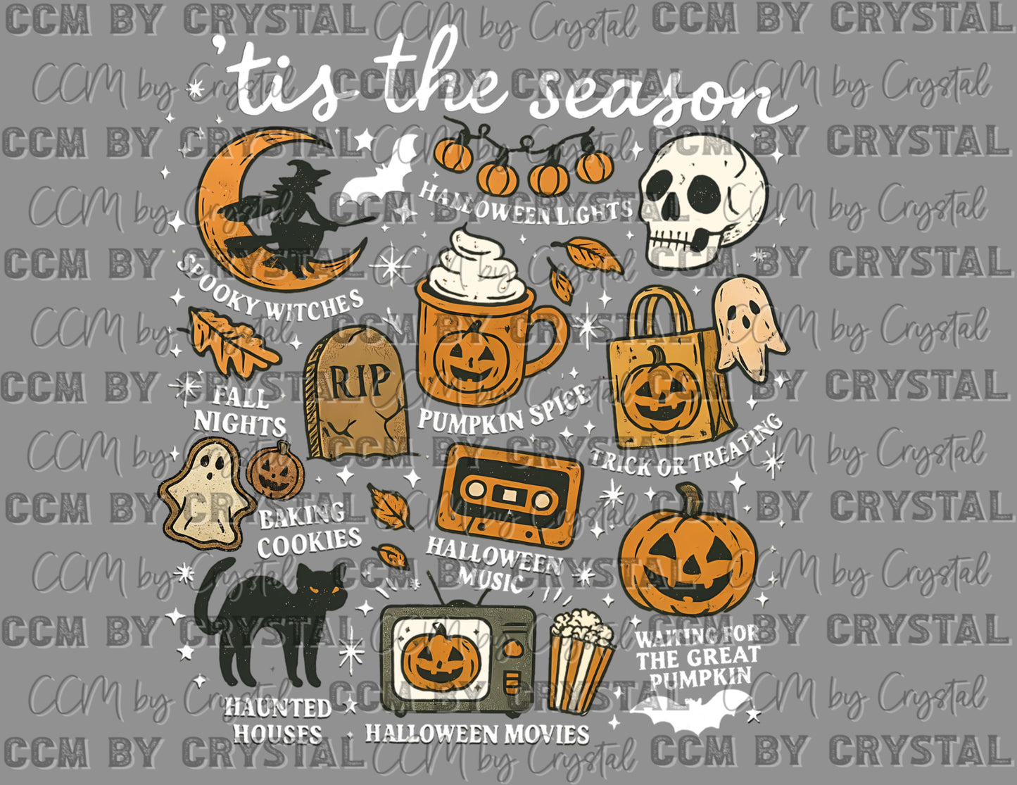 Tis the Season Halloween Ready to Press Transfer DTF Transfer
