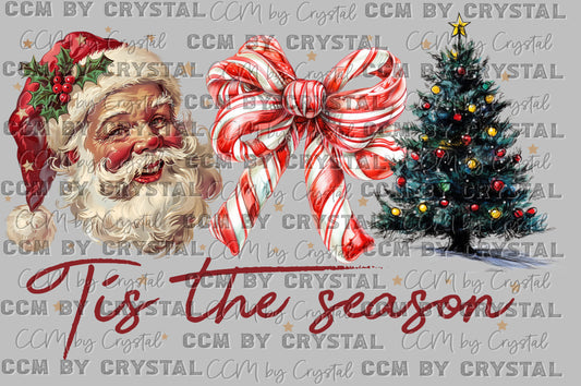 Christmas Tis The Season Ready to Press Transfer DTF Transfer Sublimation Transfer