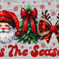 Tis The Season Christmas Faux Glitter Ready to Press Transfer DTF Transfer Sublimation Transfer