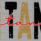 Titans Grunge Ready to Press Transfer DTF Transfer Sublimation Transfer Victoria East Black Gold Red