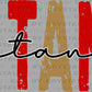 Titans Grunge Ready to Press Transfer DTF Transfer Sublimation Transfer Victoria East Red Black Gold