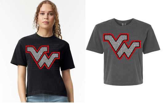 Victoria West Warriors Cropped Comfort Colors T-Shirt