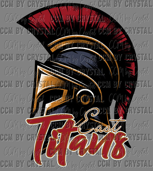 Victoria East Titans Ready to Press Transfer DTF Transfer