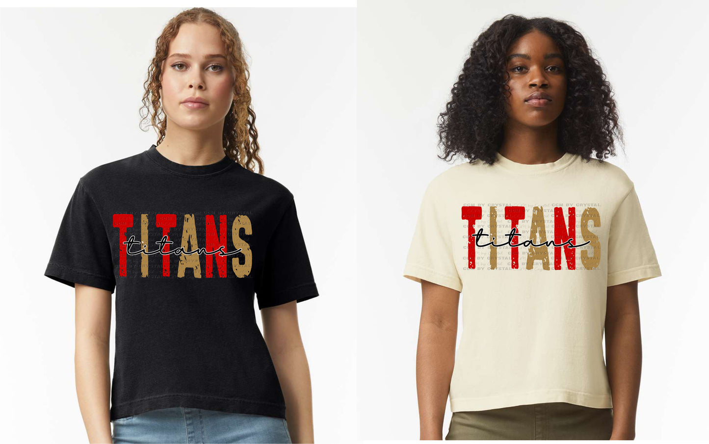 Titans Victoria East Cropped Comfort Colors T-Shirt