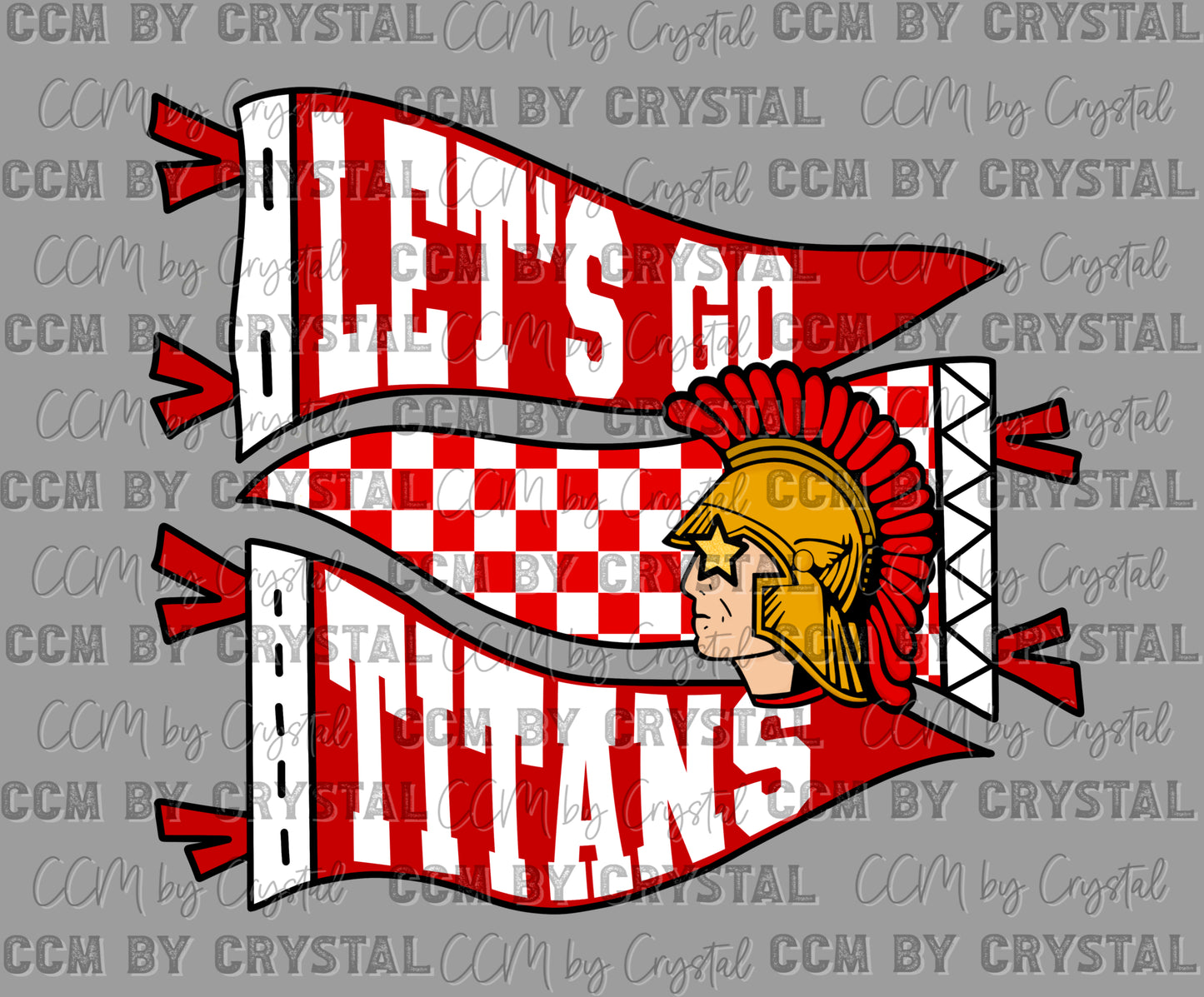 Let's Go Titans Ready to Press Instant Peel DTF Transfers Sublimation Transfers