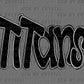 Titans Mascot DTF Transfers Sublimation Transfers