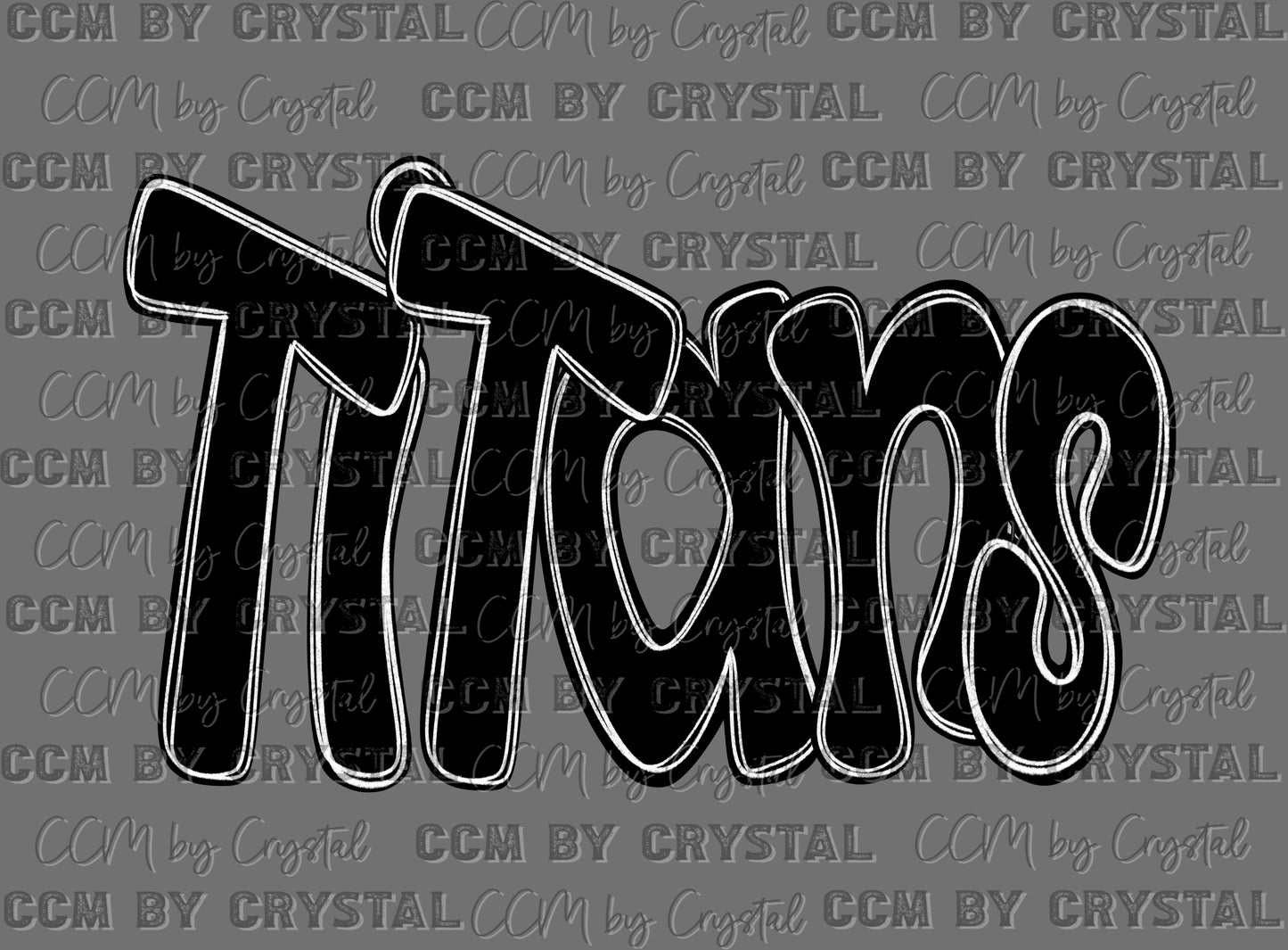 Titans Mascot DTF Transfers Sublimation Transfers
