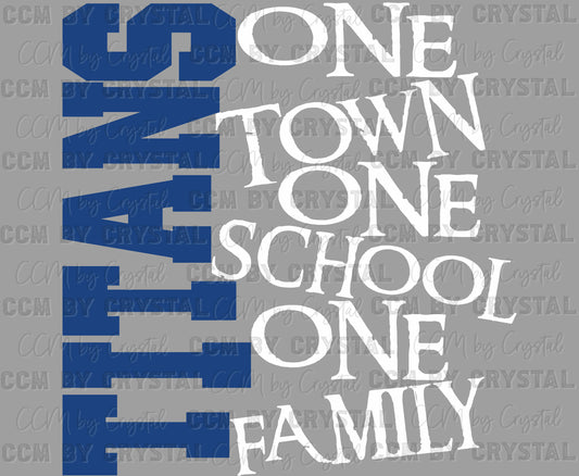 Titans One Town One School One Family Ready to Press Transfer DTF Transfer