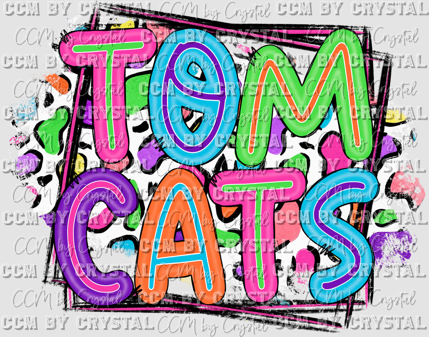 Tomcats Leopard Mascot Ready to Press Transfer