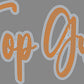 Top Gun Approximately 11" wide Spangle Transfer