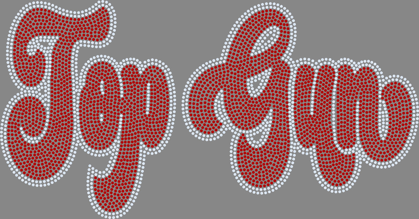 Top Gun Approximately 11" wide Spangle Transfer