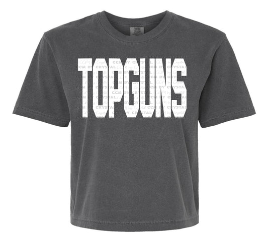 Topguns Cropped Pepper Comfort Colors T-Shirt