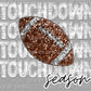 Touchdown Season Faux Sequin Football Ready to Press Transfer