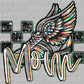 Track Mom Faux Rhinestone Effect Ready to Press Transfer DTF Transfer Sublimation Transfer