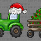 Christmas Tractor Ready to Press Transfer DTF Transfer Sublimation Transfer
