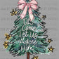 Christmas Tree Oh Come Let Us Adore Him Ready to Press Transfer DTF Transfer Sublimation Transfer