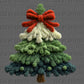 Christmas Tree Faux Fake Yarn Ready to Press Transfer Instant Peel DTF Transfer Sublimation Transfer